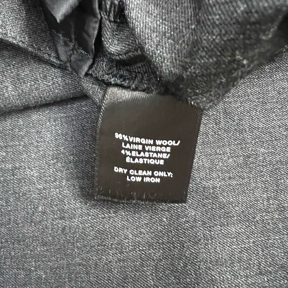 Lafayette 148 Straight Leg Gray Wool Slacks - Picture 6 of 8